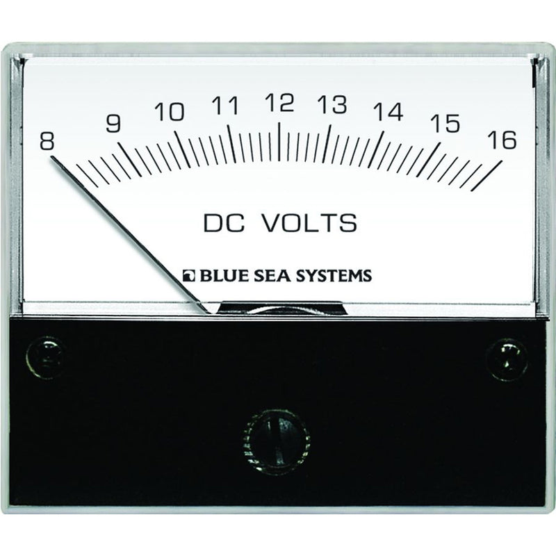 Blue Sea 8003 DC Analog Voltmeter - 2-3-4" Face, 8-16 Volts DC