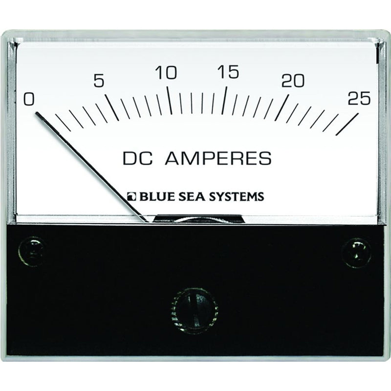 Blue Sea 8005 DC Analog Ammeter - 2-3-4" Face, 0-25 Amperes DC