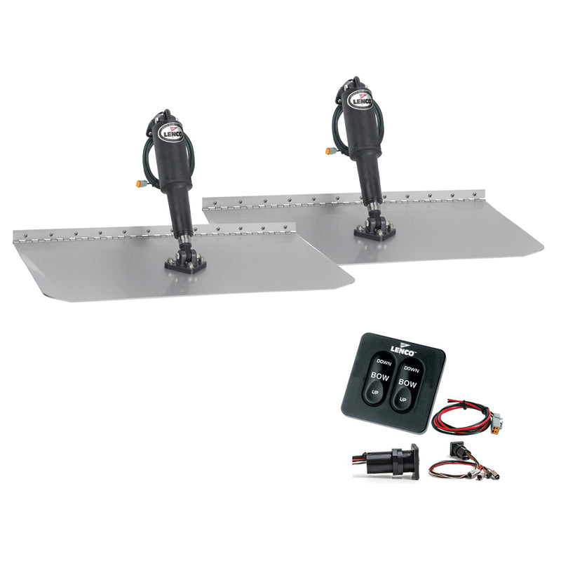 Lenco 12"x12" Standard Trim Tab Kit w-Standard Integrated Switch 12V