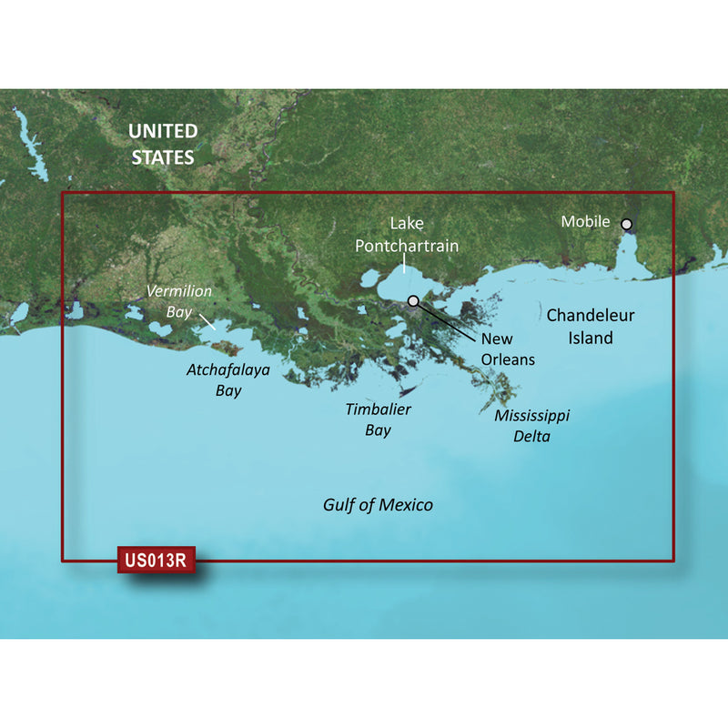 Garmin BlueChart® g3 Vision® HD - VUS013R - Mobile - Lake Charles - microSD™-SD™