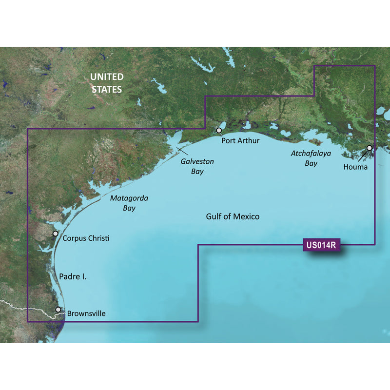 Garmin BlueChart® g3 Vision® HD - VUS014R - Morgan City to Brownsville - microSD™-SD™