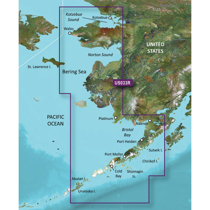 Garmin BlueChart® g3 Vision® HD - VUS033R - Bristol Bay - Kotzebue Snd. - microSD™-SD™