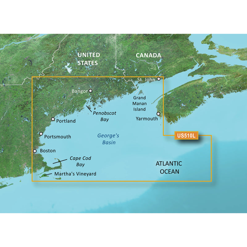 Garmin BlueChart® g3 Vision® HD - VUS510L - St. John - Cape Cod - microSD™-SD™