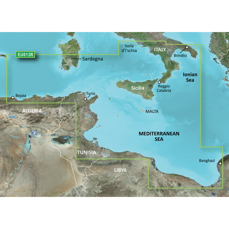 Garmin BlueChart® g3 Vision® HD - VEU013R - Italy Southwest & Tunisia - microSD™-SD™