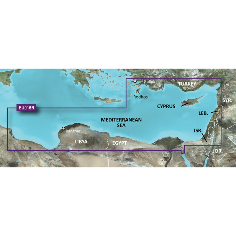 Garmin BlueChart® g3 Vision® HD - VEU016R - Mediterranean Southeast - microSD™-SD™