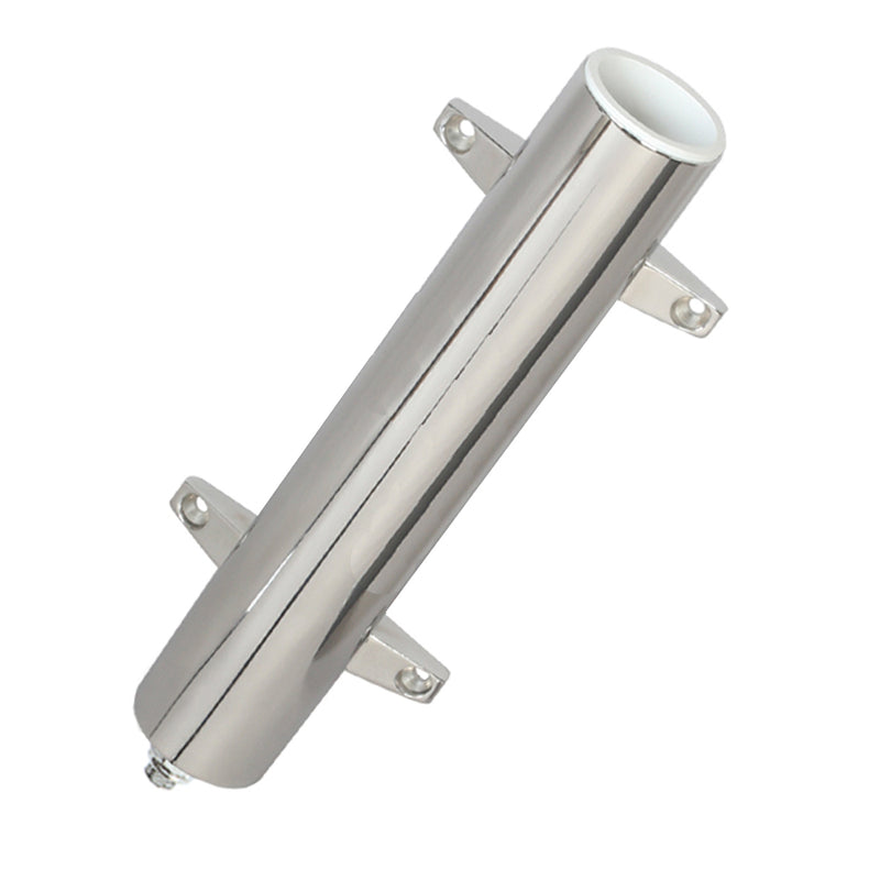 Lee's Stainless Steel Heavy Duty Bulkhead Mount w- Swivel Base - Extra Long 2.25" OD X 14.5" Tube