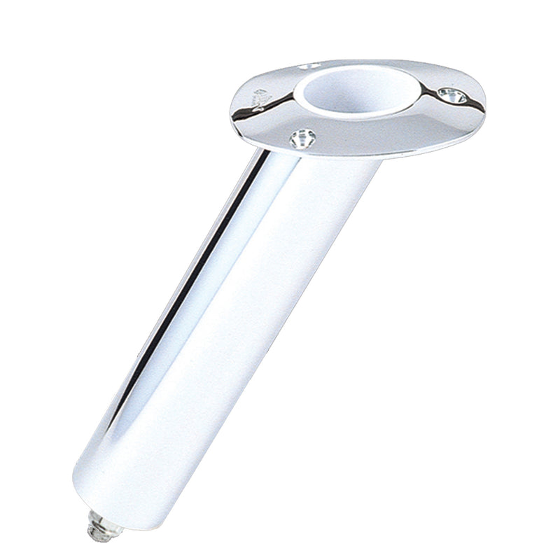 Lee's 30° Stainless Steel Swivel Base Flush Mount Rod Holder - Medium - 2" OD X 6.5" Tube f-Small Bent Butts