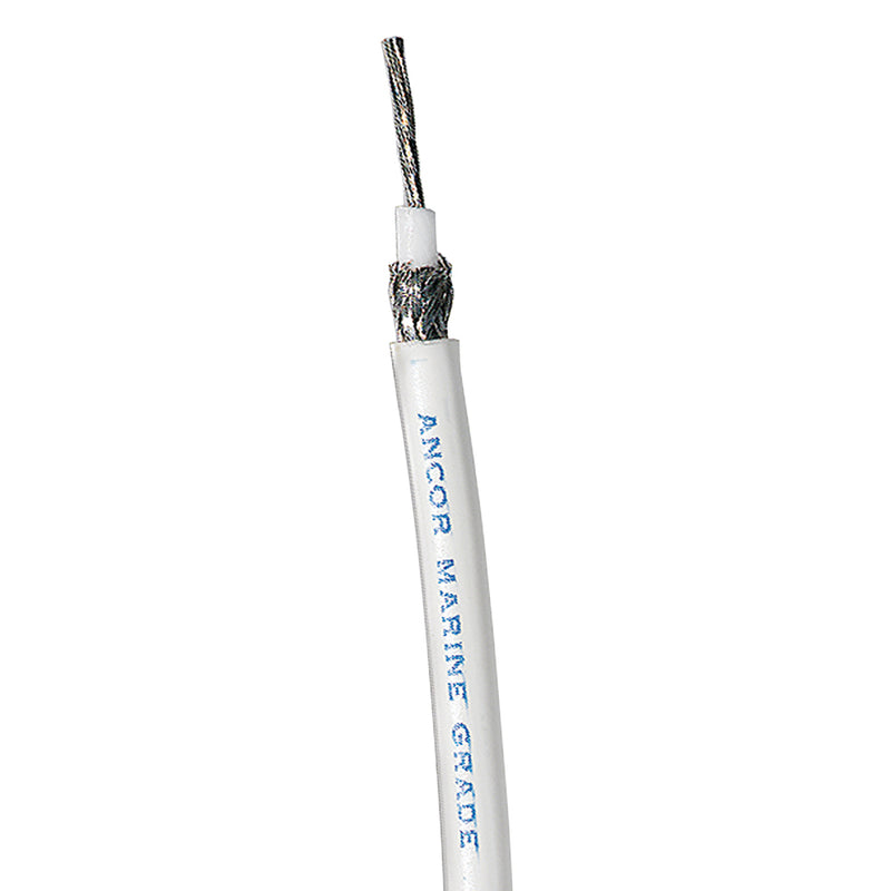 Ancor RG 8X White Tinned Coaxial Cable - 250'