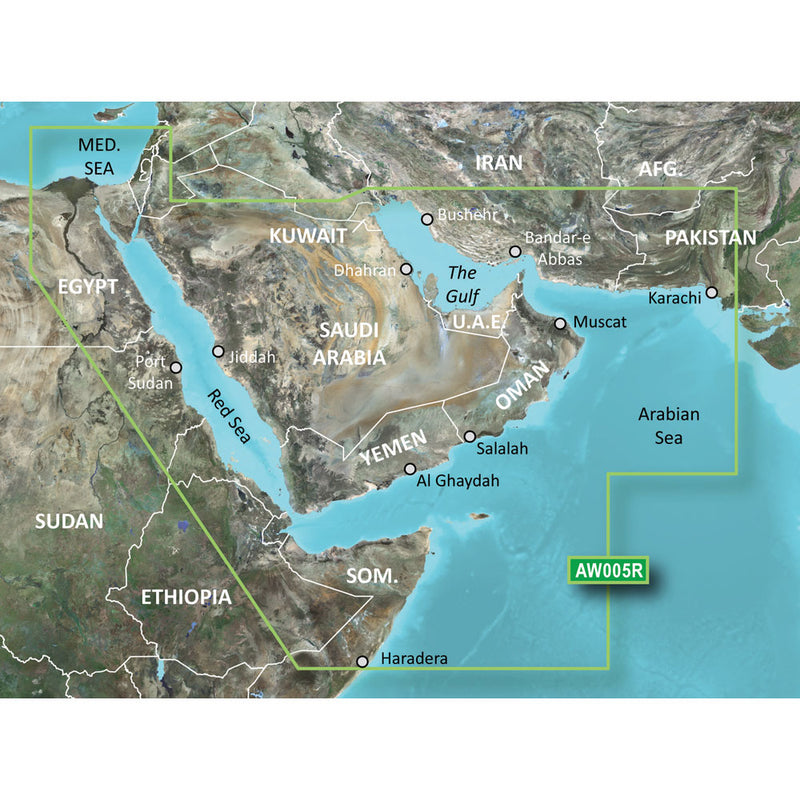 Garmin BlueChart® g3 Vision® HD - VAW005R - The Gulf & Red Sea - microSD™-SD™