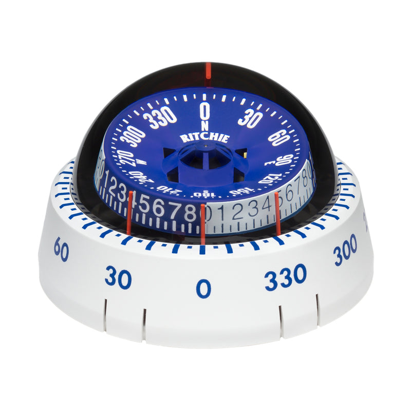 Ritchie XP-98W X-Port Tactician Compass - Surface Mount - White