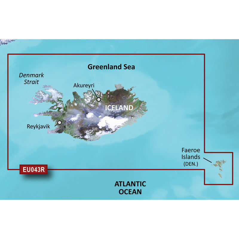 Garmin BlueChart® g3 HD - HXEU043R - Iceland & Faeroe Islands - microSD™-SD™