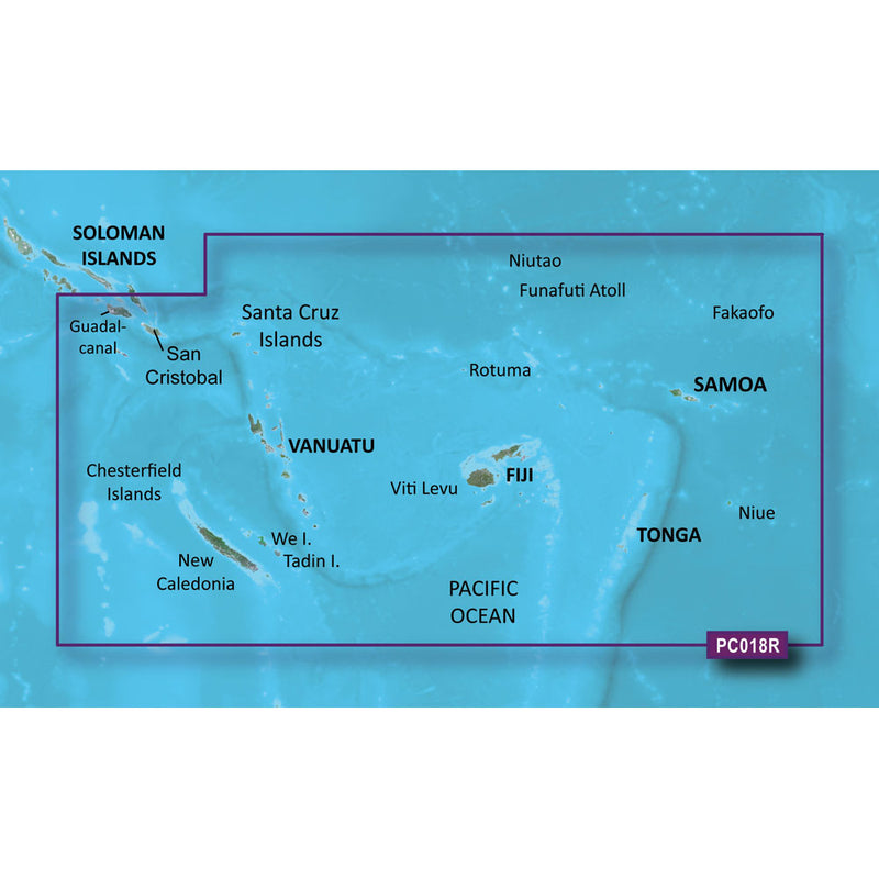 Garmin BlueChart® g3 HD - HXPC018R - New Caledonia To Fiji - microSD™-SD™