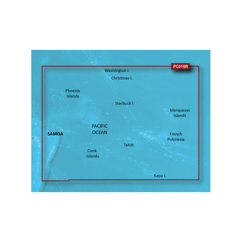 Garmin BlueChart® g3 HD - HXPC019R - Polynesia - microSD™-SD™