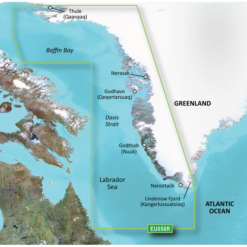 Garmin BlueChart® g3 HD - HEU064R - Greenland - microSD™-SD™