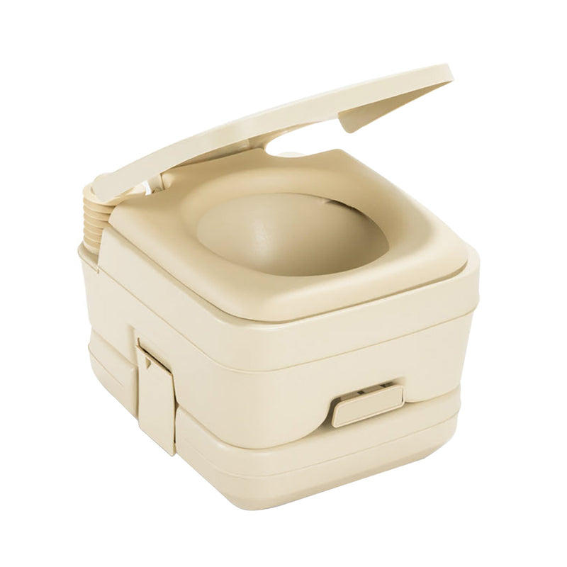 Dometic 964 Portable Toilet w-Mounting Brackets - 2.5 Gallon - Parchment