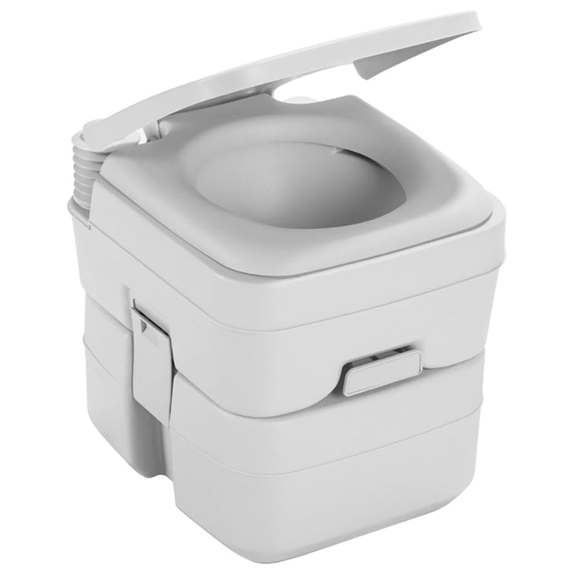 Dometic 965 MSD Portable Toilet w-Mounting Brackets - 5 Gallon - Platinum