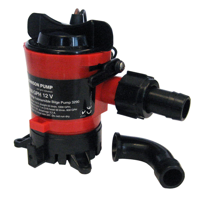 Johnson Pump 750 GPH Bilge Pump 3-4" Hose 12V Dura Port