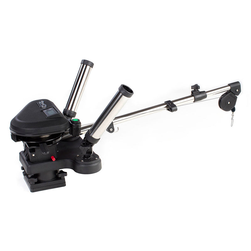 Scotty 2116 HP Depthpower Electric Downrigger 60" SS Telescoping Boom w-Swivel Base - Dual Rod Holder