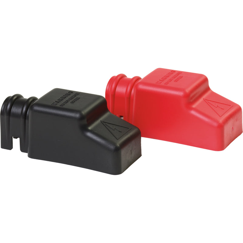 Blue Sea 4018 Square CableCap Insulators Pair Red-Black