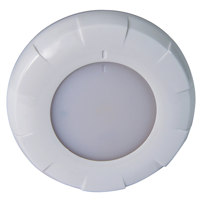 Lumitec Aurora LED Dome Light - White Finish - White-Blue Dimming