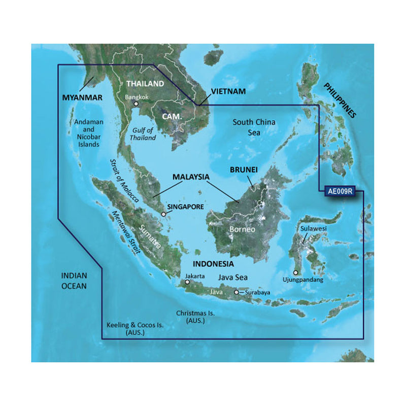 Garmin BlueChart® g3 HD - HXAE009R - Singapore - Malaysia - Indonesia - microSD™ - SD™