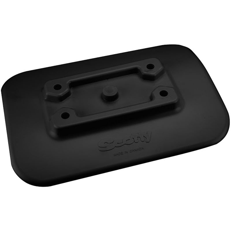 Scotty 341-BK Glue-On Mount Pad f-Inflatable Boats - Black