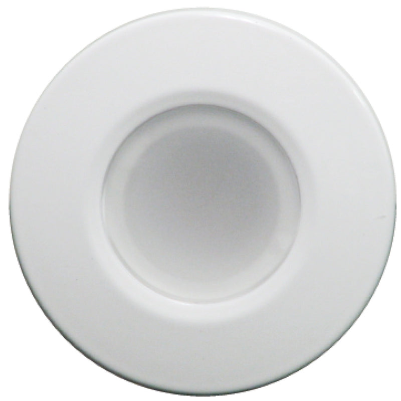 Lumitec Orbit - Flush Mount Down Light - White Finish - 4-Color Blue-Red-Purple-White Non Dimming