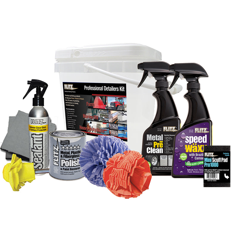 Flitz Professional Detailers Kit w-Bucket