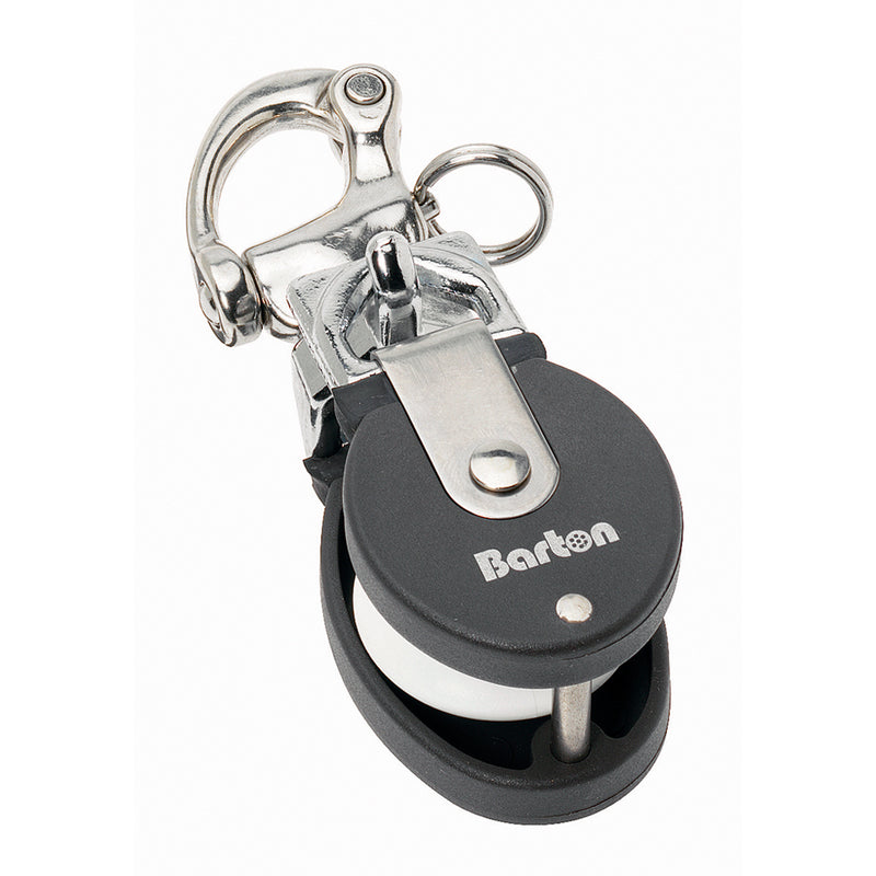 Barton Marine Small Snatch Block w-Stainless Snap Shackle