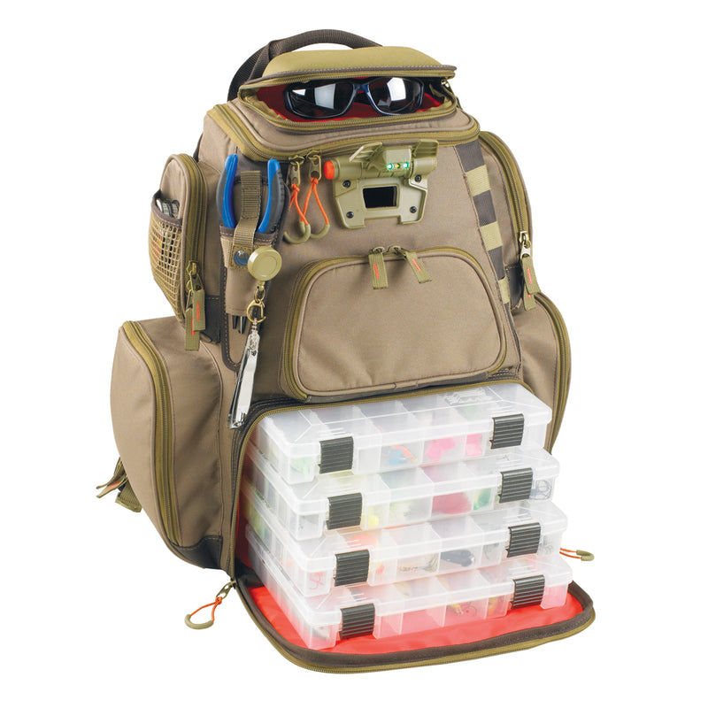 Wild River NOMAD Lighted Tackle Backpack w-4 PT3600 Trays