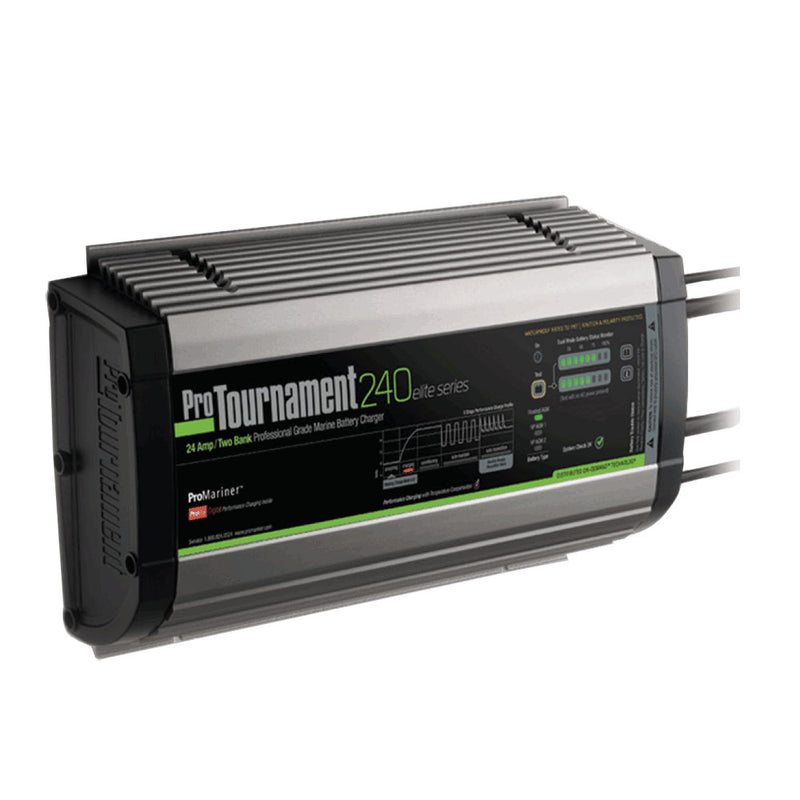 ProMariner ProTournament 240 elite Dual Charger - 24 Amp, 2 Bank