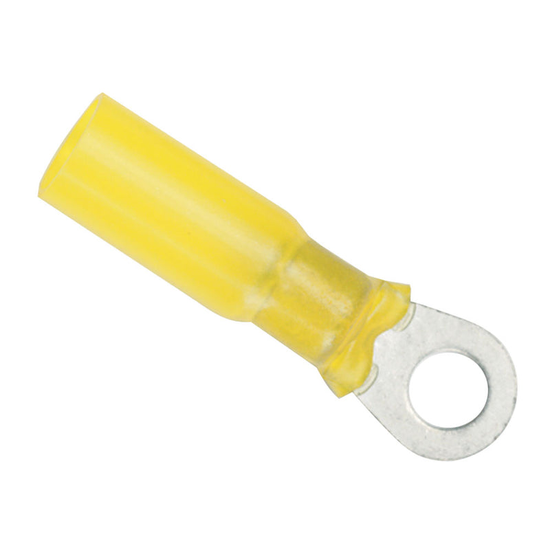 Ancor 12-10 Gauge - 1-4" Heat Shrink Ring Terminal - 100-Pack