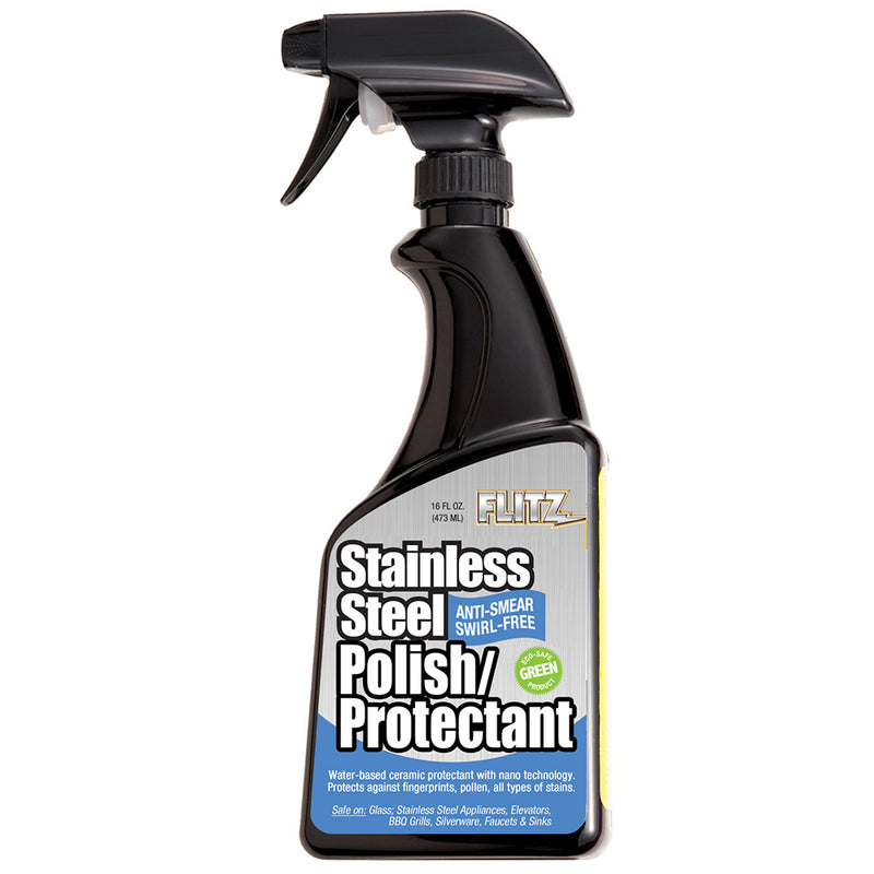 Flitz Stainless Steel Polish-Protectant - 16oz Spray