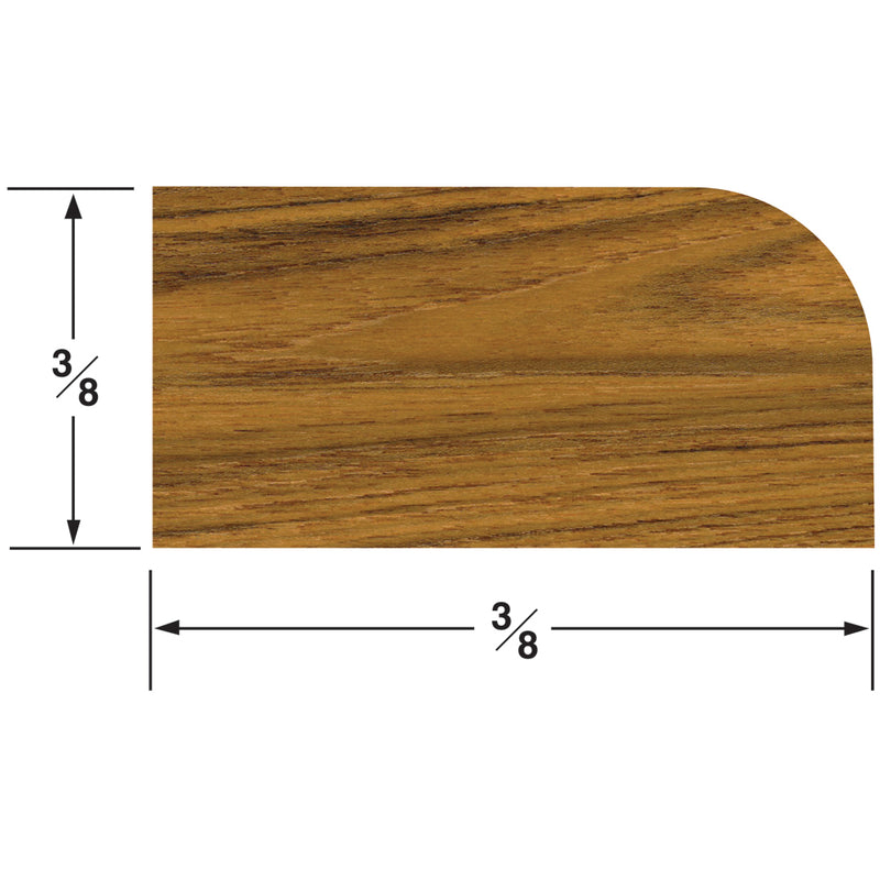 Whitecap Teak Stop Molding Small - 5'