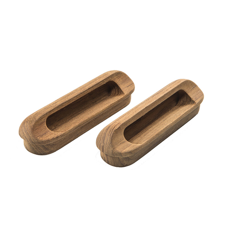 Whitecap Teak Oblong Drawer Pull - 4-1-16"L - 2 Pack