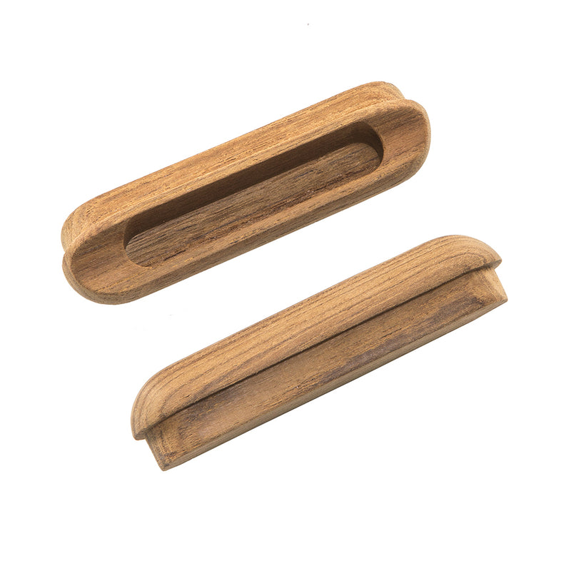 Whitecap Teak Oblong Drawer Pull - 4-1-16"L - 2 Pack