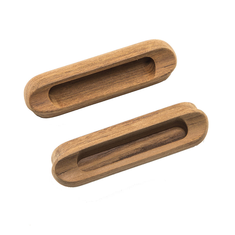 Whitecap Teak Oblong Drawer Pull - 4-1-16"L - 2 Pack