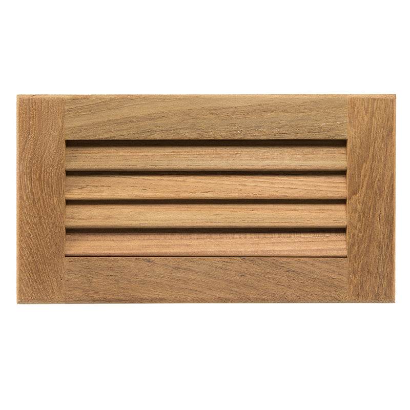 Whitecap Teak Louvered Insert - 6-3-8" x 11-3-16" x 3-4"