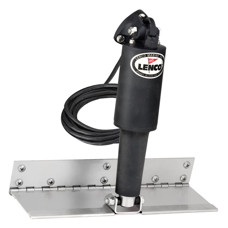 Lenco 4" x 12" Limited Space Trim Tab Kit w-o Switch Kit 12V - Standard Finish - Standard Actuator