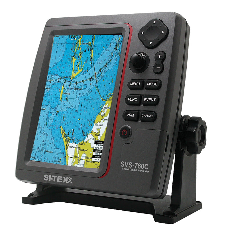 SI-TEX SVS-760C Digital Chartplotter w-Navionics+ Flexible Coverage