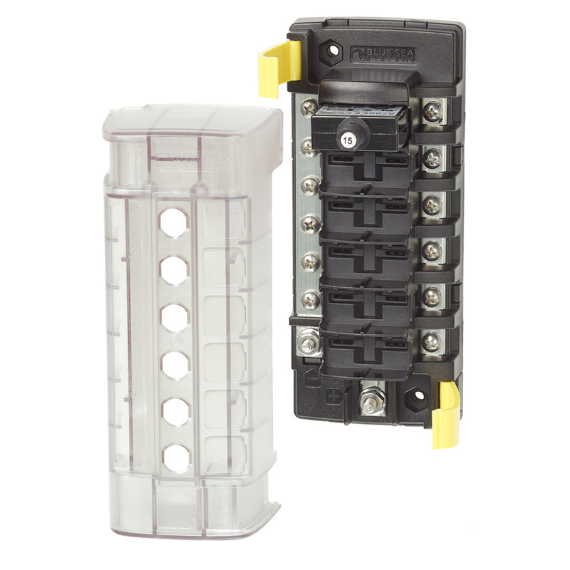 Blue Sea 5052 ST CLB Circuit Breaker Block - 6 Position w-Negative Bus