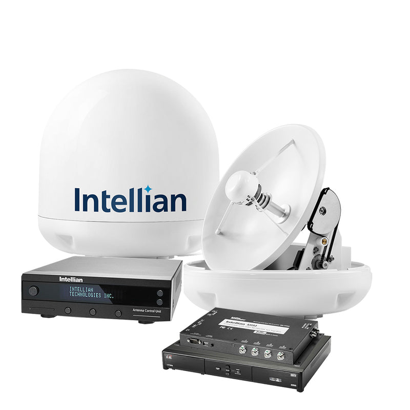 Intellian i3 "Dish In a Box" System with 15" Antenna, DISH-Bell MIM Switch, 15M RG6 Cable, & VIP211z DISH HD Receiver*