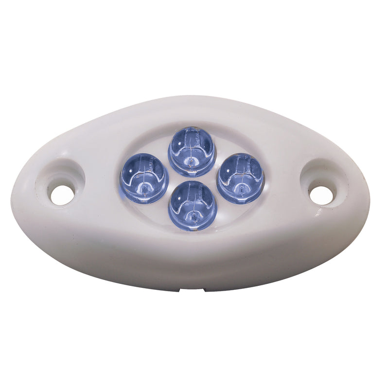 Innovative Lighting Courtesy Light - 4 LED Surface Mount - Blue LED-White Case