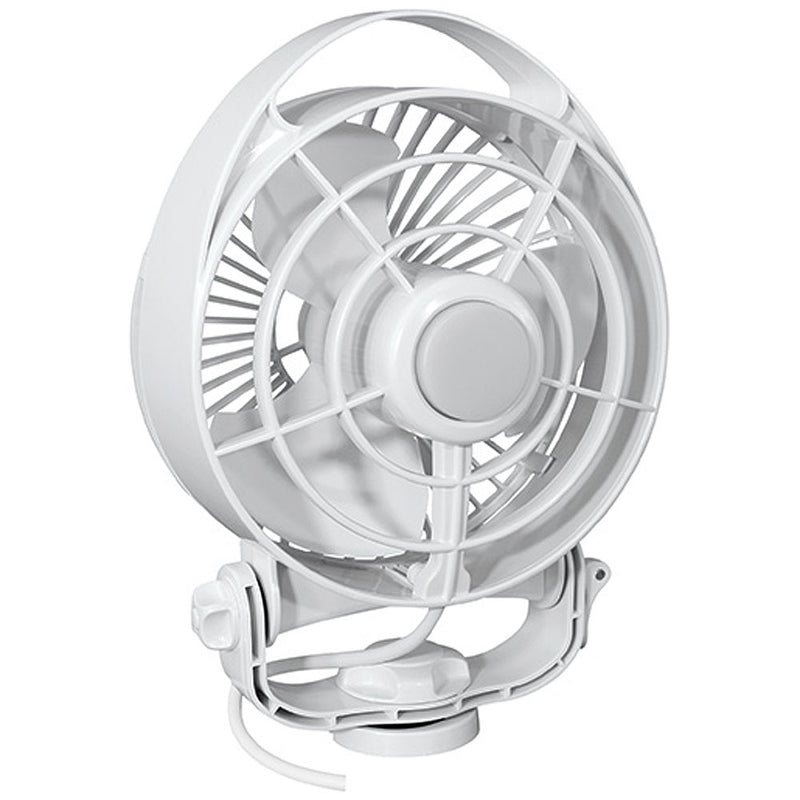 SEEKR by Caframo Maestro 12V 3-Speed 6" Marine Fan w-LED Light - White