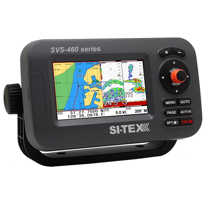 SI-TEX SVS-460CE Chartplotter - 4.3" Color Screen w-External GPS & Navionics+ Flexible Coverage