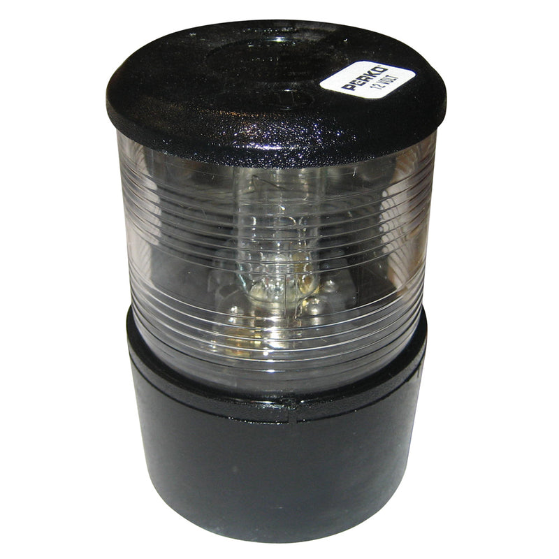 Perko Masthead Light f-Sail or Power Less Than 20M - 12VDC - Black Base Mount-White Light