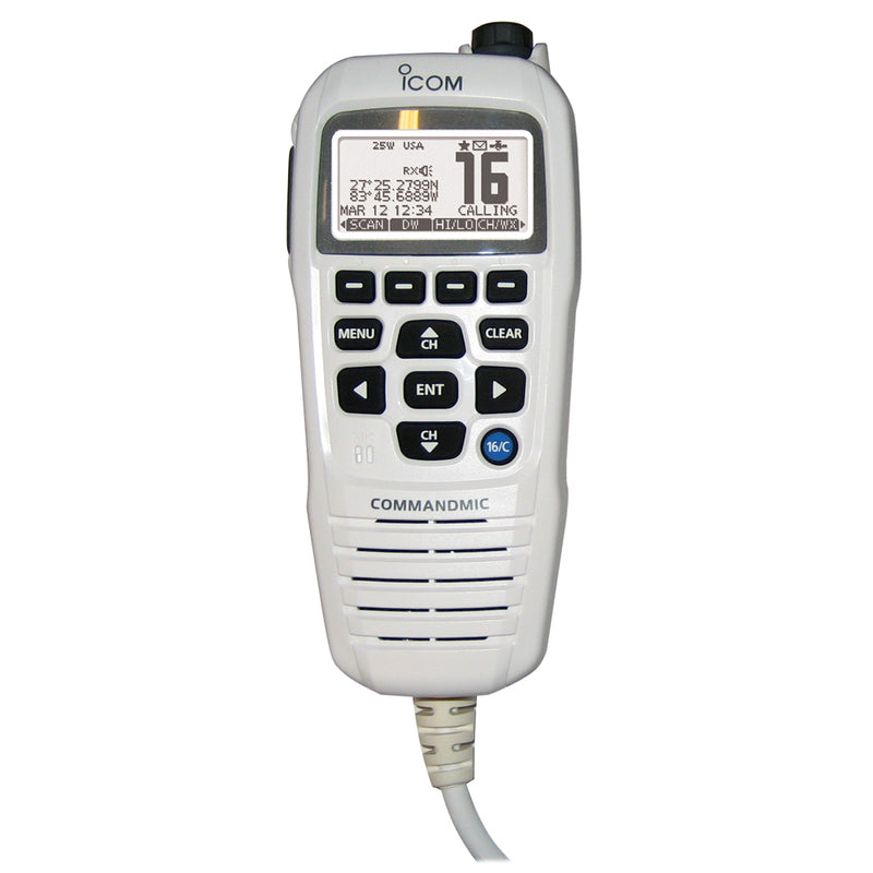 Icom COMMANDMICIV™ w-White BlackLit LCD - Super White