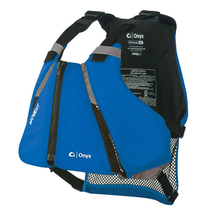 Onyx MoveVent Curve Paddle Sports Life Vest - M-L - Blue