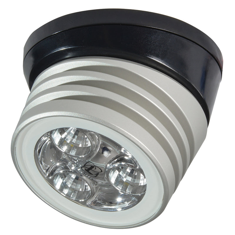 Lumitec Zephyr LED Spreader-Deck Light -Brushed, Black Base - White Non-Dimming