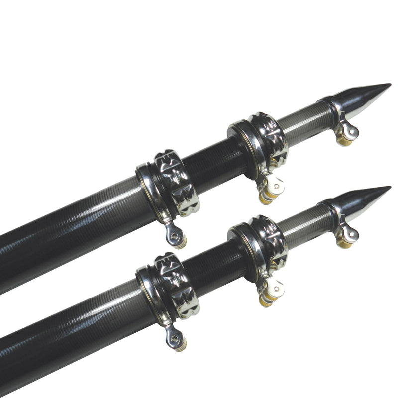 TACO 16' Carbon Fiber Outrigger Poles - Pair - Black